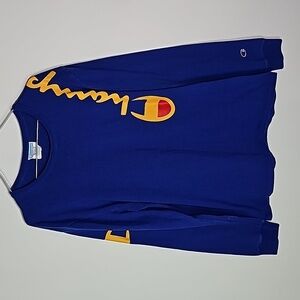 Champion medium blue long sleeve sweater